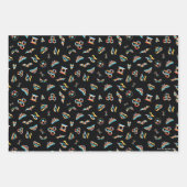 DC Super Hero Girls Rainbow Icon Muster Geschenkpapier Set (Vorderseite)