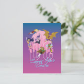 DC Super Hero Girls Skyline Postkarte (Stehend Vorderseite)