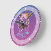 DC Super Hero Girls Skyline Runde Wanduhr (Winkel)
