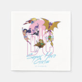 DC Super Hero Girls Skyline Serviette (Vorderseite)