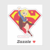 DC Super Hero Girls Supergirl Aufkleber (Blatt)