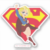 DC Super Hero Girls Supergirl Aufkleber (Vorderseite)