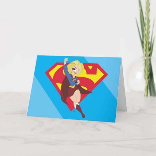DC Super Hero Girls Supergirl Karte (Vorderseite)