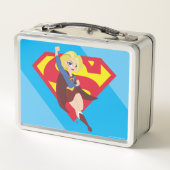 DC Super Hero Girls Supergirl Metall Brotdose (Rückseite)