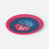 DC Super Hero Girls Teamwork Battle Pappteller (Schrägansicht)