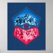 DC Super Hero Girls Teamwork Battle Poster (Vorne)