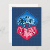 DC Super Hero Girls Teamwork Battle Postkarte (Vorne/Hinten)