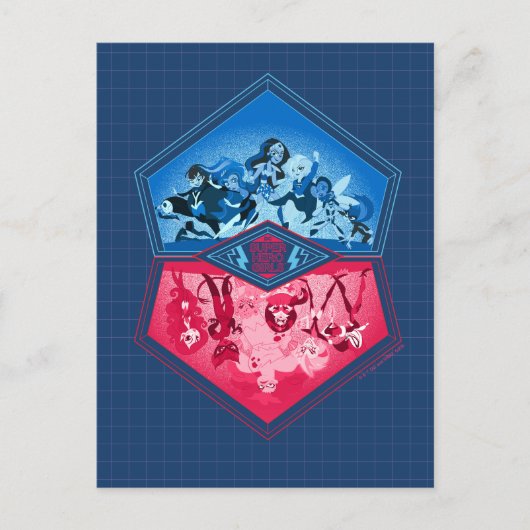 DC Super Hero Girls Teamwork Battle Postkarte (Vorderseite)