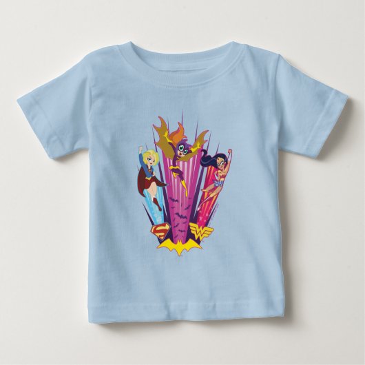DC Super Hero Girls Trio Baby T-shirt (Vorderseite)
