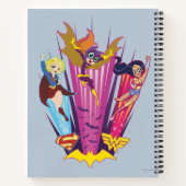 DC Super Hero Girls Trio Notizblock (Rückseite)