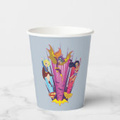 DC Super Hero Girls Trio Pappbecher (Rückseite)