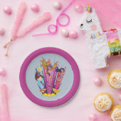 DC Super Hero Girls Trio Pappteller (Party)