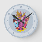 DC Super Hero Girls Trio Runde Wanduhr (Vorderseite)