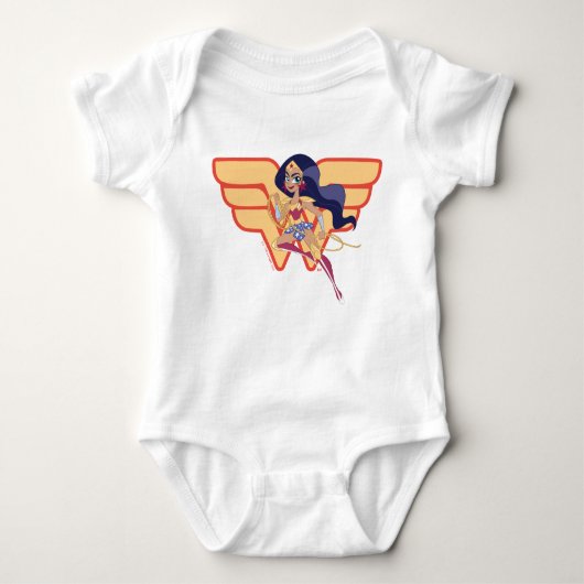 DC Super Hero Girls Wonder Woman Baby Strampler (Vorderseite)