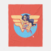 DC Super Hero Girls Wonder Woman Fleecedecke (Vorderseite)