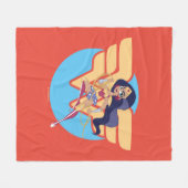 DC Super Hero Girls Wonder Woman Fleecedecke (Vorderseite (Horizontal))