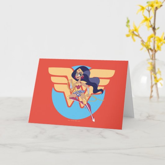 DC Super Hero Girls Wonder Woman Karte (Gelbe Blume)