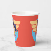 DC Super Hero Girls Wonder Woman Pappbecher (Links)