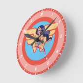 DC Super Hero Girls Wonder Woman Runde Wanduhr (Winkel)