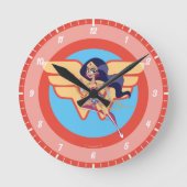 DC Super Hero Girls Wonder Woman Runde Wanduhr (Vorderseite)