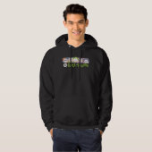DC Super-Schurken-Cartoon-Lineup Hoodie (Vorne ganz)