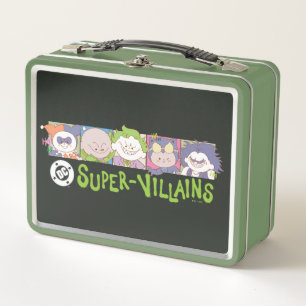DC-Super-Schurken-Cartoon-Lineup Metall Brotdose