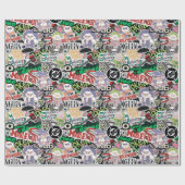 DC Super-Schurken Cartoon-Muster Geschenkpapier (Flach)