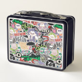 DC-Super-Schurken-Cartoon-Muster Metall Brotdose (Rückseite)