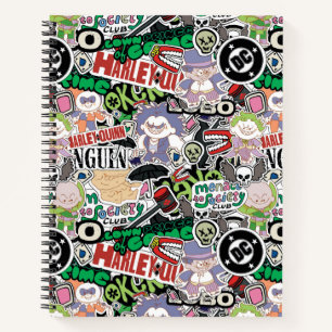DC-Super-Schurken-Cartoon-Muster Notizblock