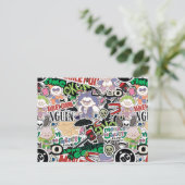 DC-Super-Schurken-Cartoon-Muster Postkarte (Stehend Vorderseite)