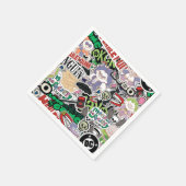 DC-Super-Schurken-Cartoon-Muster Serviette (Ecke)