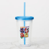 DC Super Villain Girls Es ist gut, schlecht zu sei Acryltrinkbecher (Vorderseite)