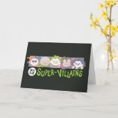 DC Super-Villains Cartoon Lineup Karte (Gelbe Blume)