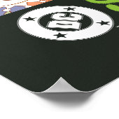 DC Super-Villains Cartoon Lineup Poster (Ecke)