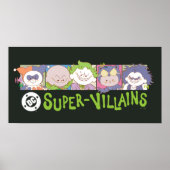 DC Super-Villains Cartoon Lineup Poster (Vorne)