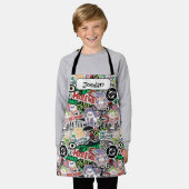 DC Super-Villains Cartoon Pattern Schürze (Getragen)