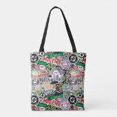 DC Super-Villains Cartoon Pattern Tasche (Rückseite)