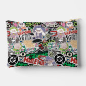 DC Super-Villains Cartoon Pattern Zubehörtasche (Rückseite)