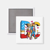 DC Teddy Bear's in Liebe Magnet (Vorderseite/Rückseite)