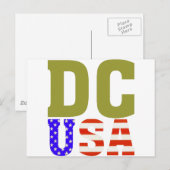 DC USA! POSTKARTE (Vorne/Hinten)