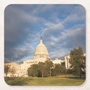 DC USA-, Washington, Hauptstadts-Gebäude Rechteckiger Pappuntersetzer