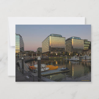 DC Waterfront in Dusk, Washington, DC Postkarte
