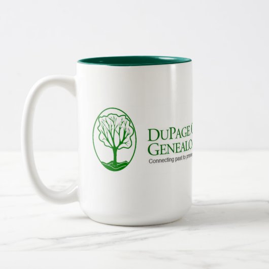 DCGS-Banner-Tasse Zweifarbige Tasse (Links)
