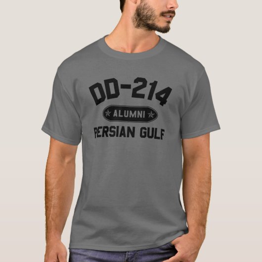 DD-214 Alumni Persischer Golf Irak Krieg Veteran D T-Shirt (Vorderseite)