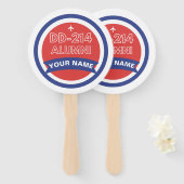 DD-214 Alumni Personalisierte Luftwaffenruhestand Fächer (Vorne und Hinten)