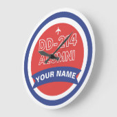 DD-214 Alumni Personalisierte Luftwaffenruhestand Große Wanduhr (Winkel)