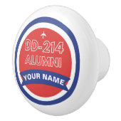 DD-214 Alumni Personalisierte Luftwaffenruhestand Keramikknauf (Rechts)