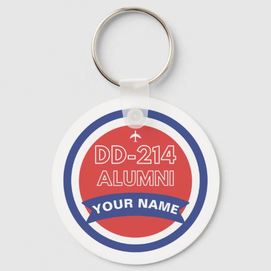 DD-214 Alumni Personalisierte Luftwaffenruhestand Schlüsselanhänger (Vorderseite)