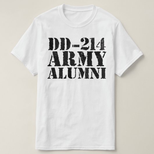 dd-214-Armeealumni T-Shirt (Design vorne)