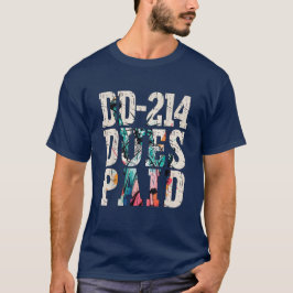 DD-214 bezahlt DD-214 US-Militärveteran T-Shirt